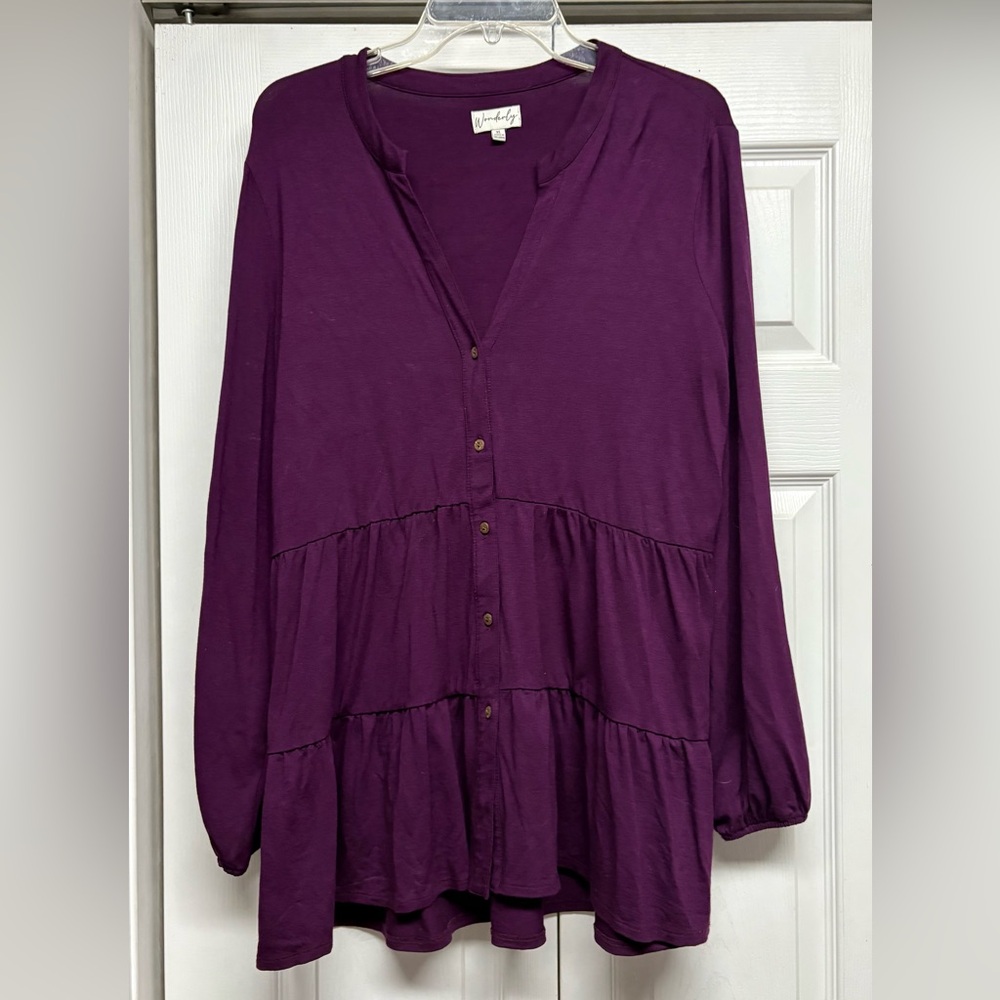 Wonderly Deep Purple Blouse